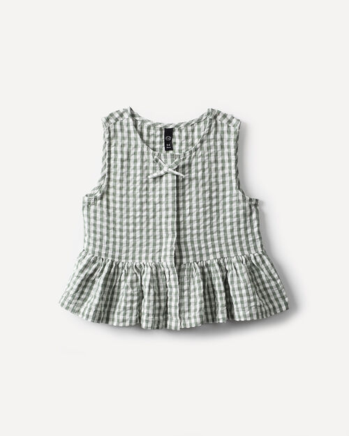 Blusa Sin Mangas Cuadros