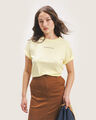 Playera Con Estampado Verde,AMARILLO CLARO
