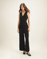 Jumpsuit Negro Botón,NEGRO