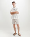 Short Blanco Textura,BLANCO HUESO