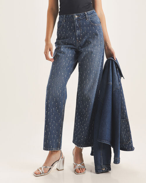 Jeans Fit Straight Aplicaciones