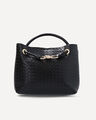 Bolso Tejido Negro,NEGRO
