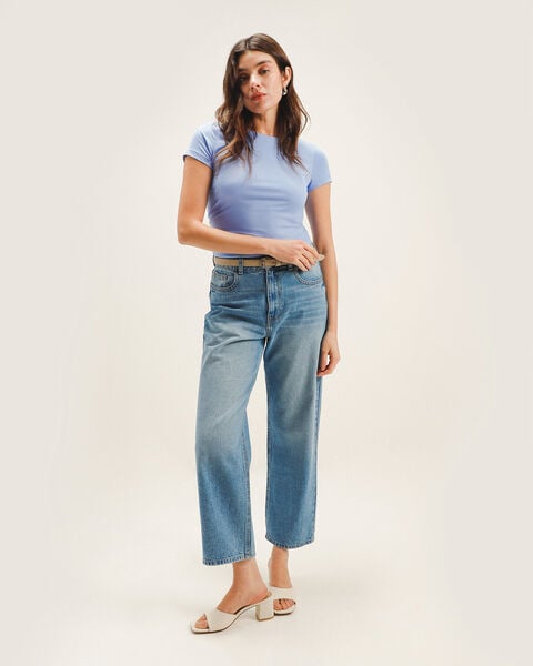 Crop Top Azul