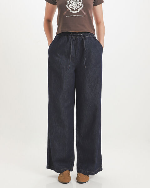 Jeans Wide Leg &Iacute;ndigo
