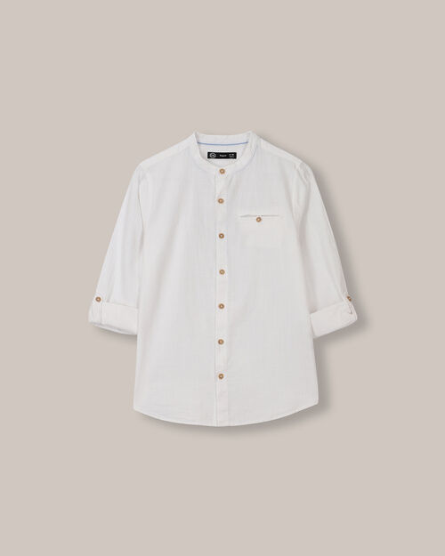 Camisa Manga Larga Blanca