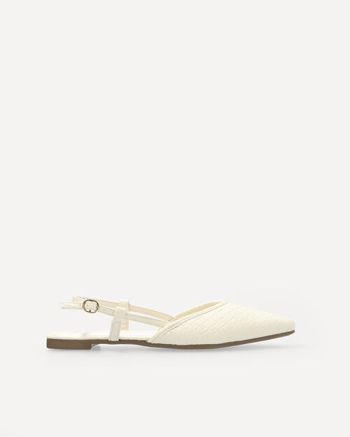 Zapatos Blanco Planos
