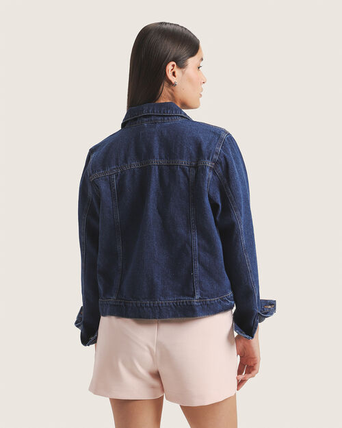 Chamarra B&aacute;sica De Mezclilla