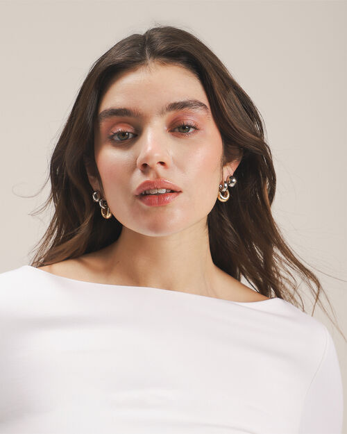 Set Aretes Plateados