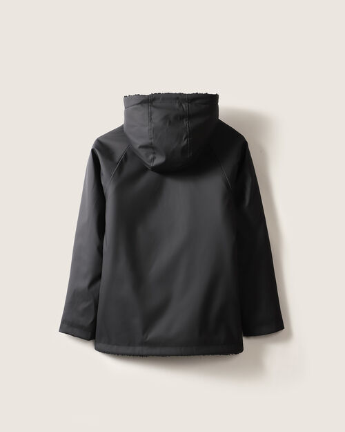 Chamarra Negra Impermeable