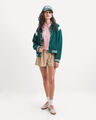 Short Beige Con Cinto,BEIGE