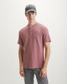 Playera Henley Rosa,ROSA EMPOLVADO