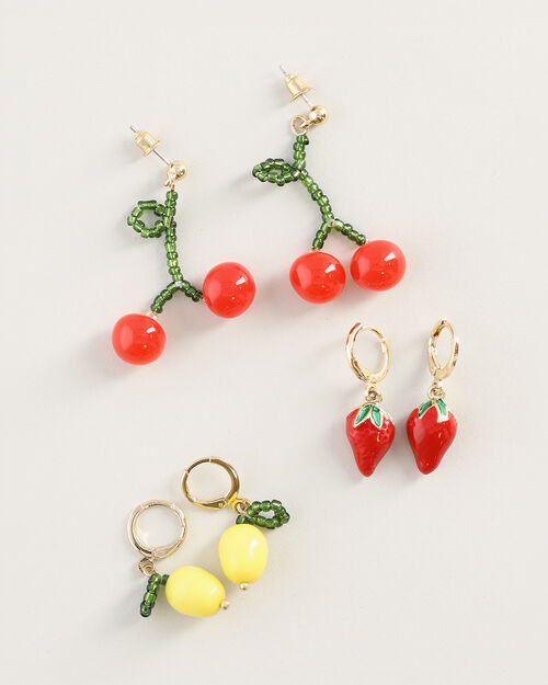 Set Aretes Frutas