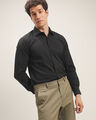 Camisa Manga Larga Azul,NEGRO