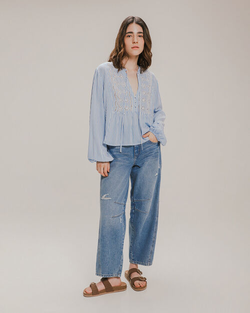 Jeans Fit Barrel Destrucciones