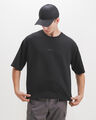 Playera Boxy Texto,NEGRO P1