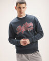 Sudadera Olivo Estampada,AZUL MARINO