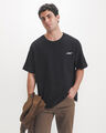 Playera Textura B&aacute;sica,NEGRO