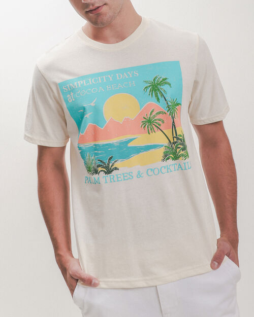 Playera Beige Con Gr&aacute;fico