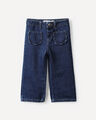 Jeans Wide Leg Bolsillos,AZUL ACERO