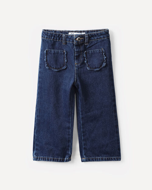 Jeans Wide Leg Bolsillos