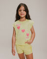 Playera Aplicación Lentejuelas,AMARILLO