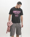 Playera Azul Regular,NEGRO