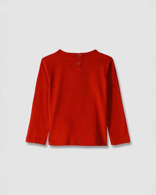Playera Roja Manga Larga
