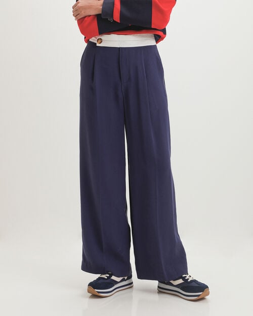 Pantal&oacute;n Bot&oacute;n Wide Leg
