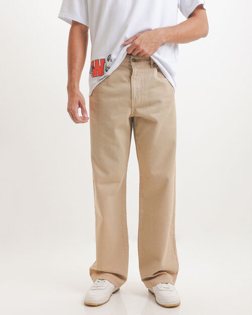 Baggy Jeans Caf&eacute; Claro