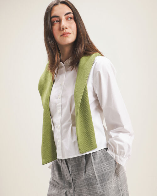 Camisa Abullonada Blanca