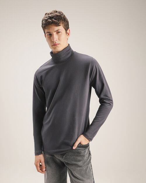 Playera Gris Manga Larga