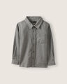 Camisa Cuadros Manga Larga,GRIS