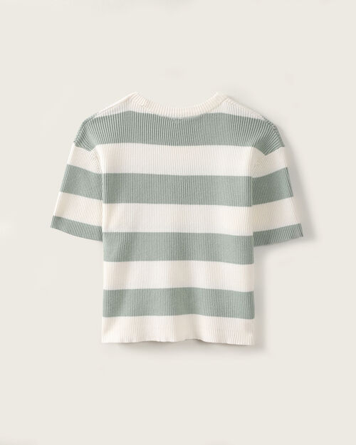 Crop Top Manga Corta