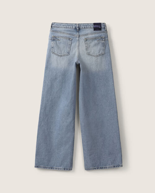 Jeans Azul Cintura Asim&eacute;trica