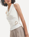 Top Beige Halter,CREMA