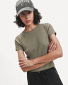 Playera B&aacute;sica Amarilla,OLIVO