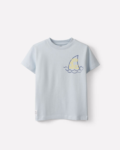 Playera Azul Con Dise&ntilde;o