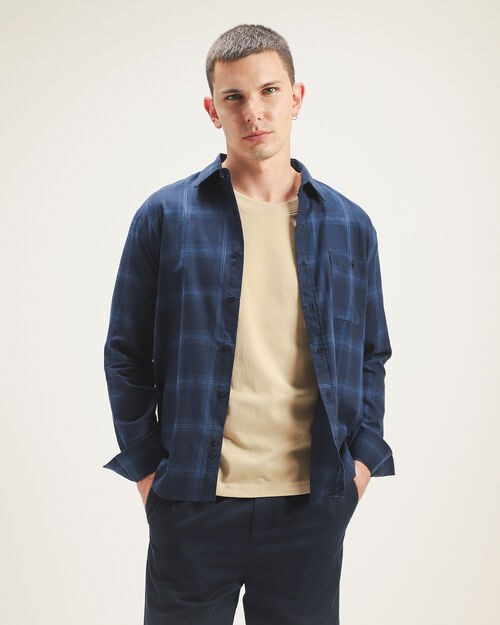Camisa Azul Fit Relaxed