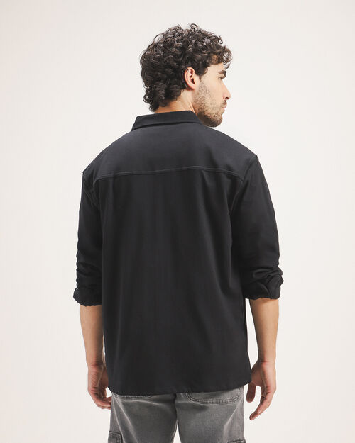 Camisa Negra Fit Relaxed