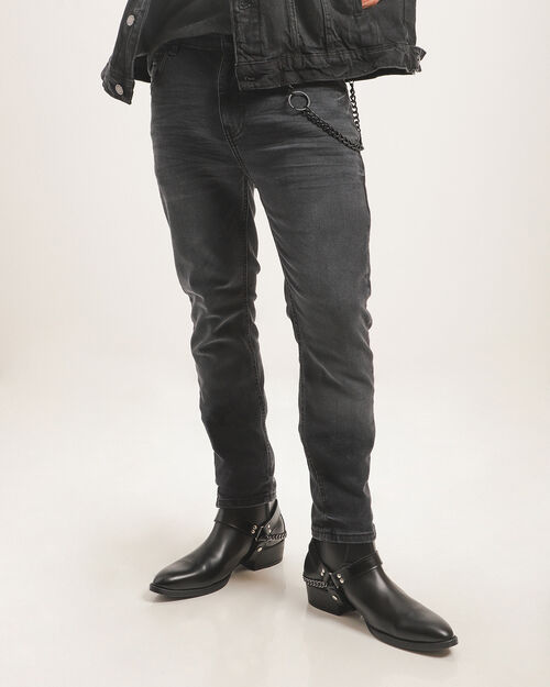 Jeans Skinny Con Cadena