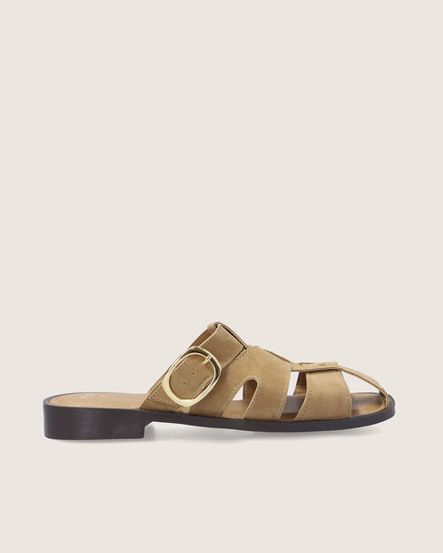 Sandalias Destalonada Caqui