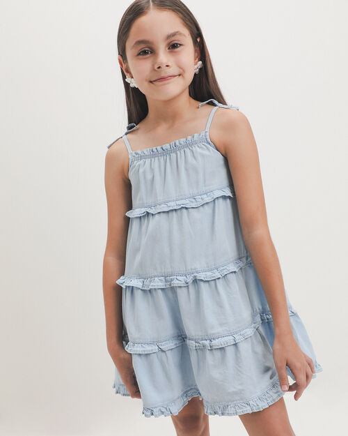 Vestido Corto Volantes