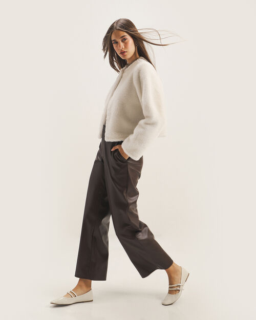 Abrigo Blanco Botones