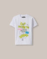 Playera Estampada Manga Corta,BLANCO