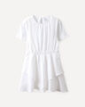 Vestido Blanco Eyelet,BLANCO