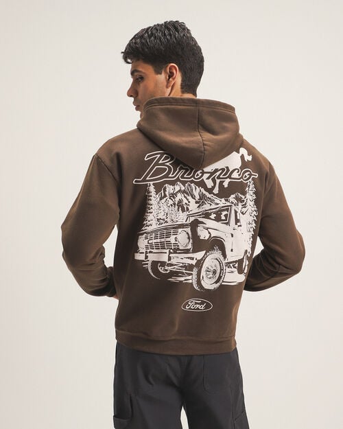 Sudadera Caf&eacute; Con Gorro