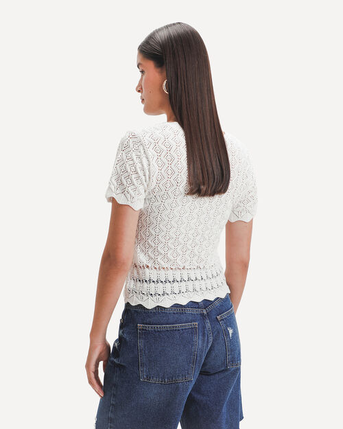 Top Eyelet Beige
