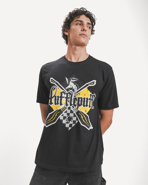 Playera Hufflepuff Negra