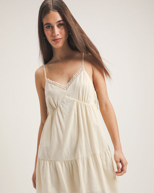 Vestido Beige Tirantes