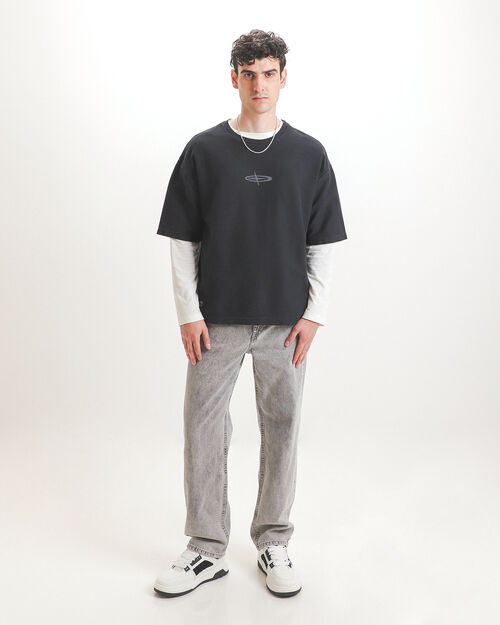Playera Regular Negra
